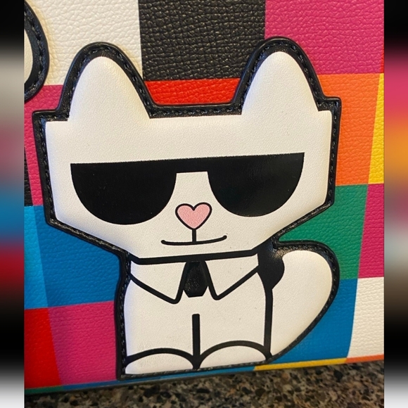 NWT Karl Lagerfeld Maybelle Satchel Multi Color - Picture 8 of 9